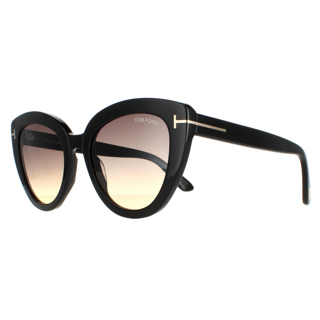 Tom Ford Sunglasses Izzi FT0845 01B Shiny Black Smoke Gradient