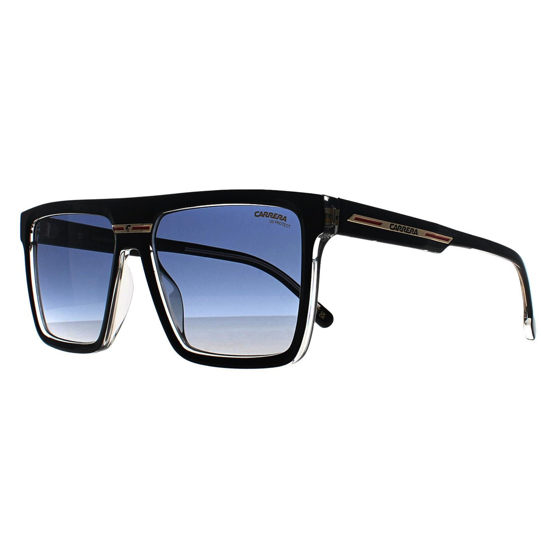 Carrera Sunglasses Victory C 03/S 7C5 08 Black on Crystal Dark Blue Gradient