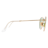 Ray-Ban Sunglasses Round Metal 3447 112/4L Gold Blue Polarized Flash Mirror