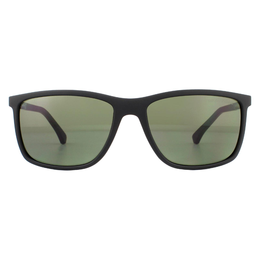 Emporio Armani EA4058 Sunglasses Rubber Black / Green Polarized