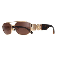 Versace Sunglasses VE2287 100273 Gold Dark Brown