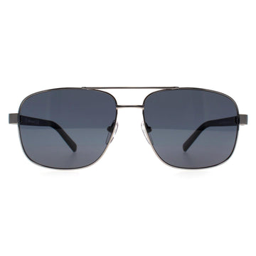 BMW Sunglasses BS0039 15D Matte Light Ruthenium Smoke Polarized