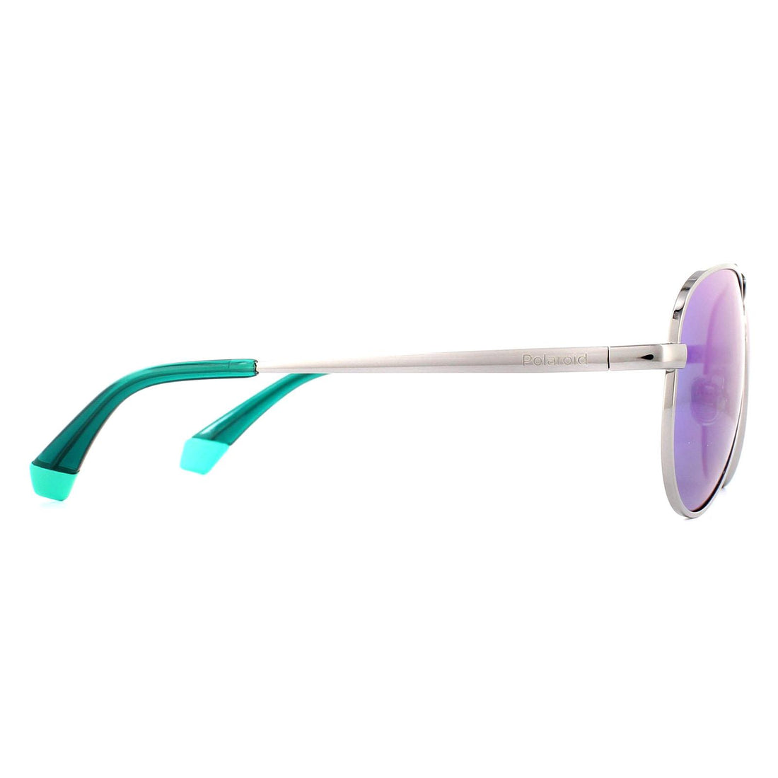 Polaroid Kids Sunglasses PLD 8015/N/NEW 6LB 5Z Ruthenium Grey Green Mirror Polarized