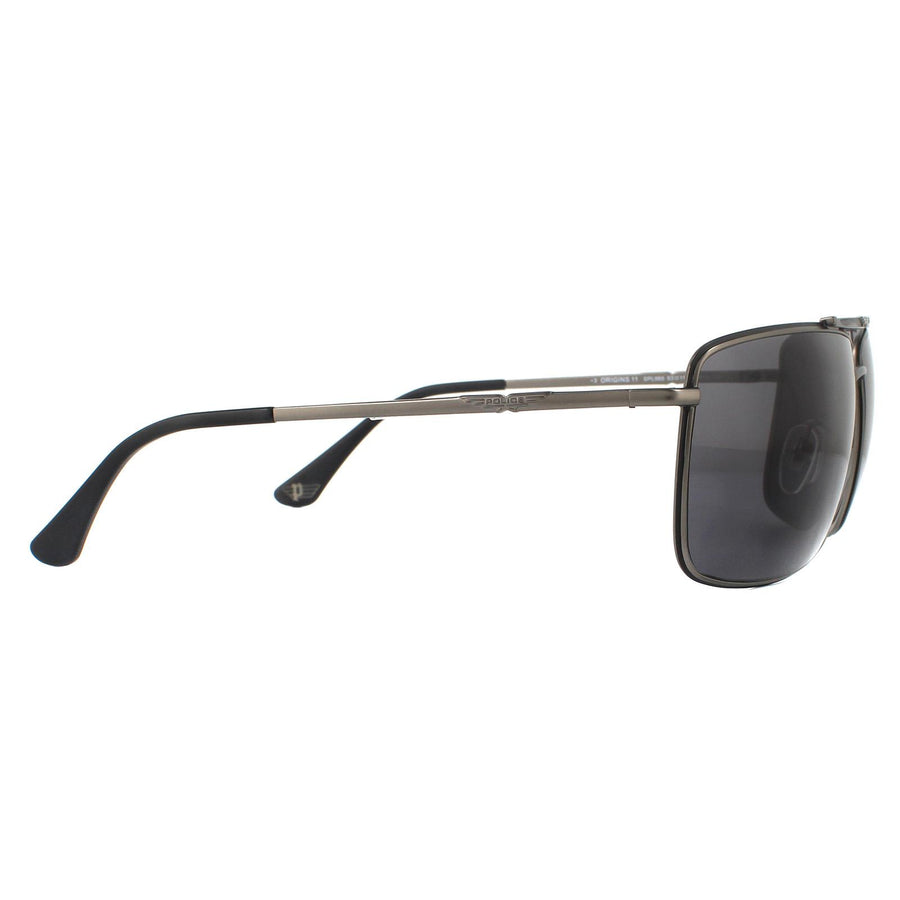 Police Sunglasses SPL965 Origins 11 08H5 Matte Gunmetal Smoke Grey