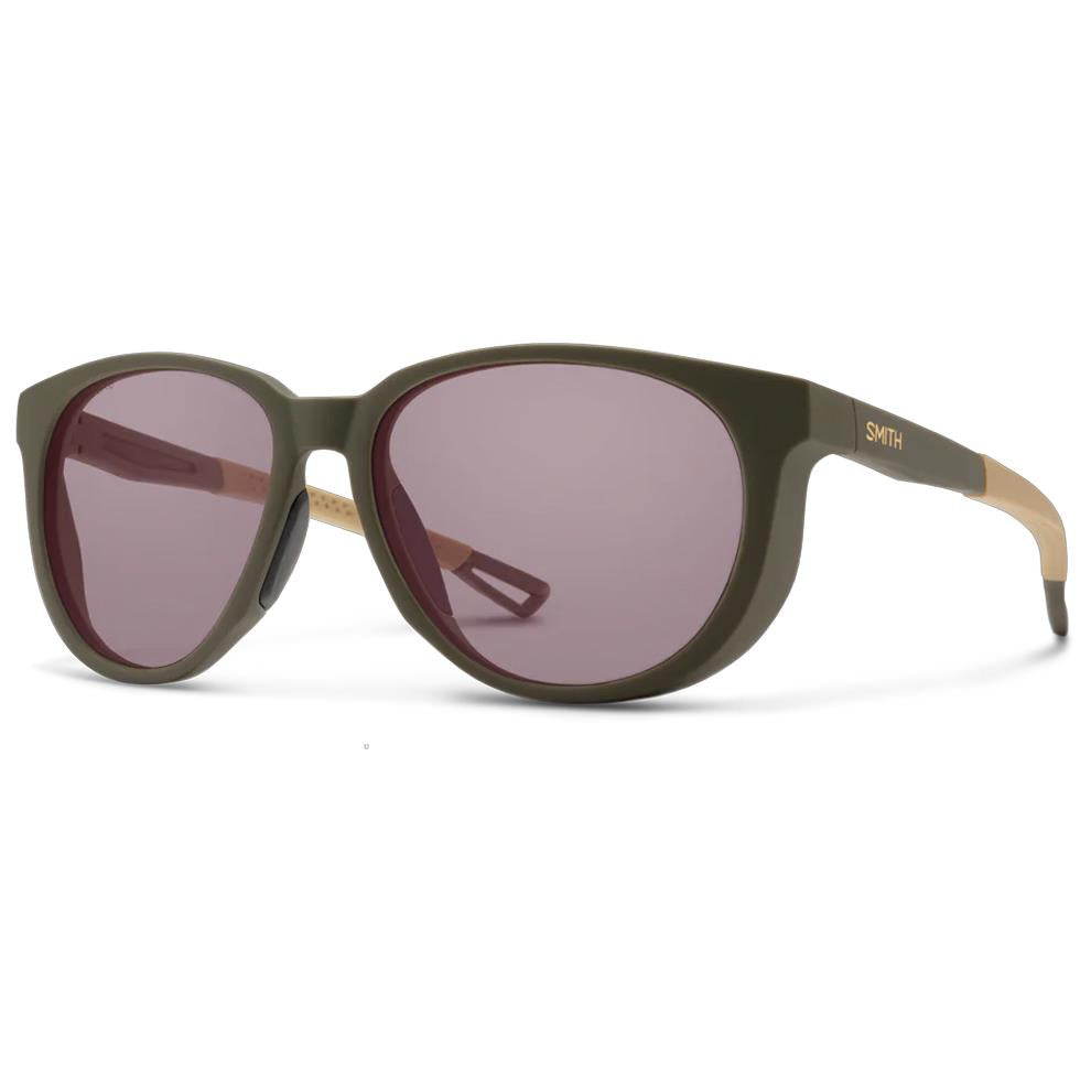 Smith Sunglasses Seeker DLD EI Matte Forest ChromaPop Low Light Rose