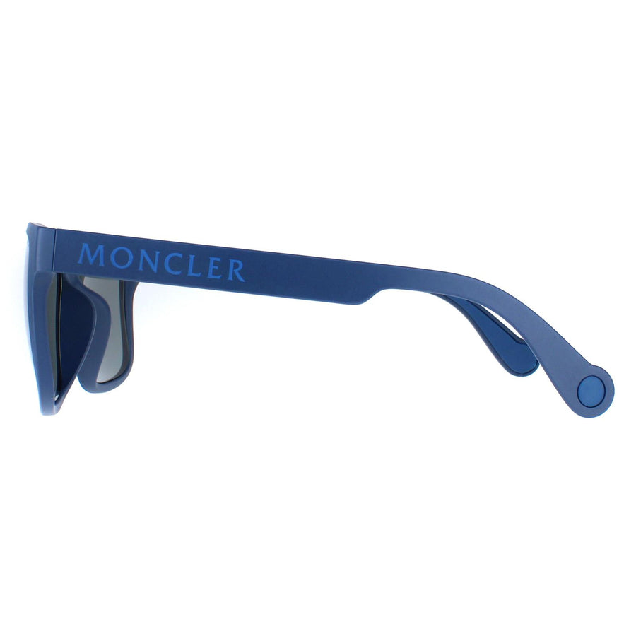 Moncler Sunglasses ML0164-K 91C Matte Blue Blue Mirror