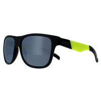 Smith Sunglasses Lowdown XL PGC XB Matte Black Yellow Chromapop Silver Mirror