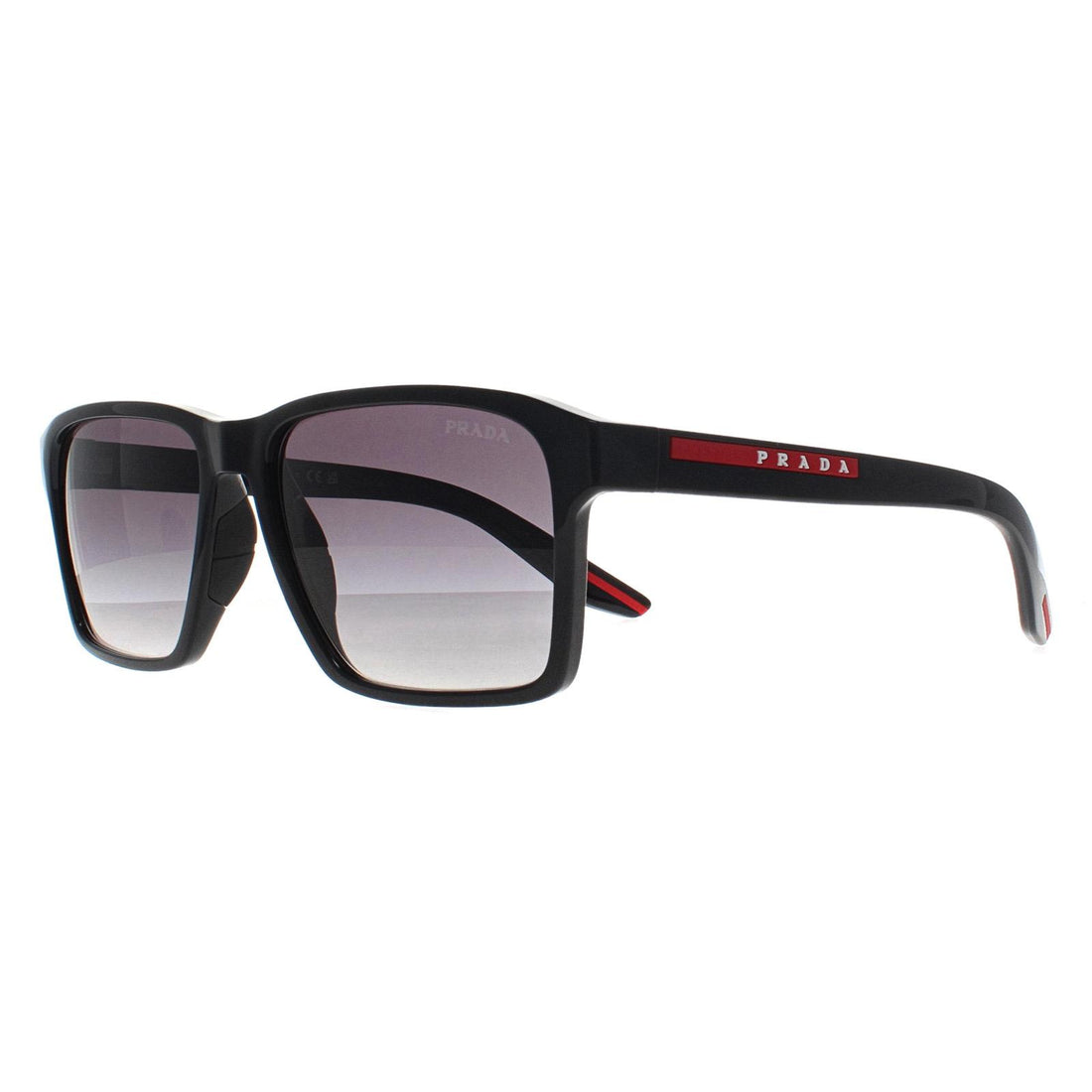 prada sonnenbrille sport Prada Sport Sonnenbrille PS05YS 1AB09U Schwarz Grau Farbverlauf – Reduzierte Sonnenbrillen