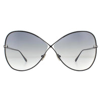 Tom Ford Sunglasses Nickie FT0842 01B Shiny Black Smoke Gradient