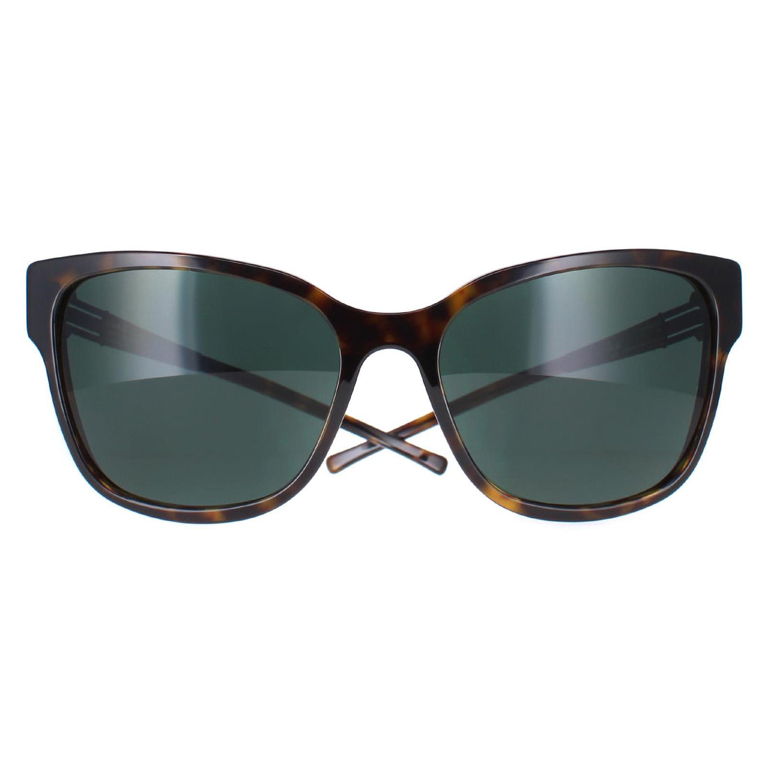 ic! berlin Starburst Sunglasses Black Havana / Green