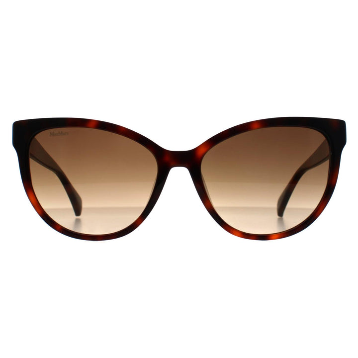 Max Mara Sunglasses MM0058 Logo 13 52F Dark Havana Brown Gradient
