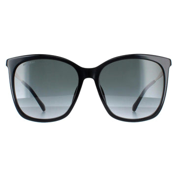 Jimmy Choo Sunglasses NEREA/G/S 807 9O Black Grey Gradient