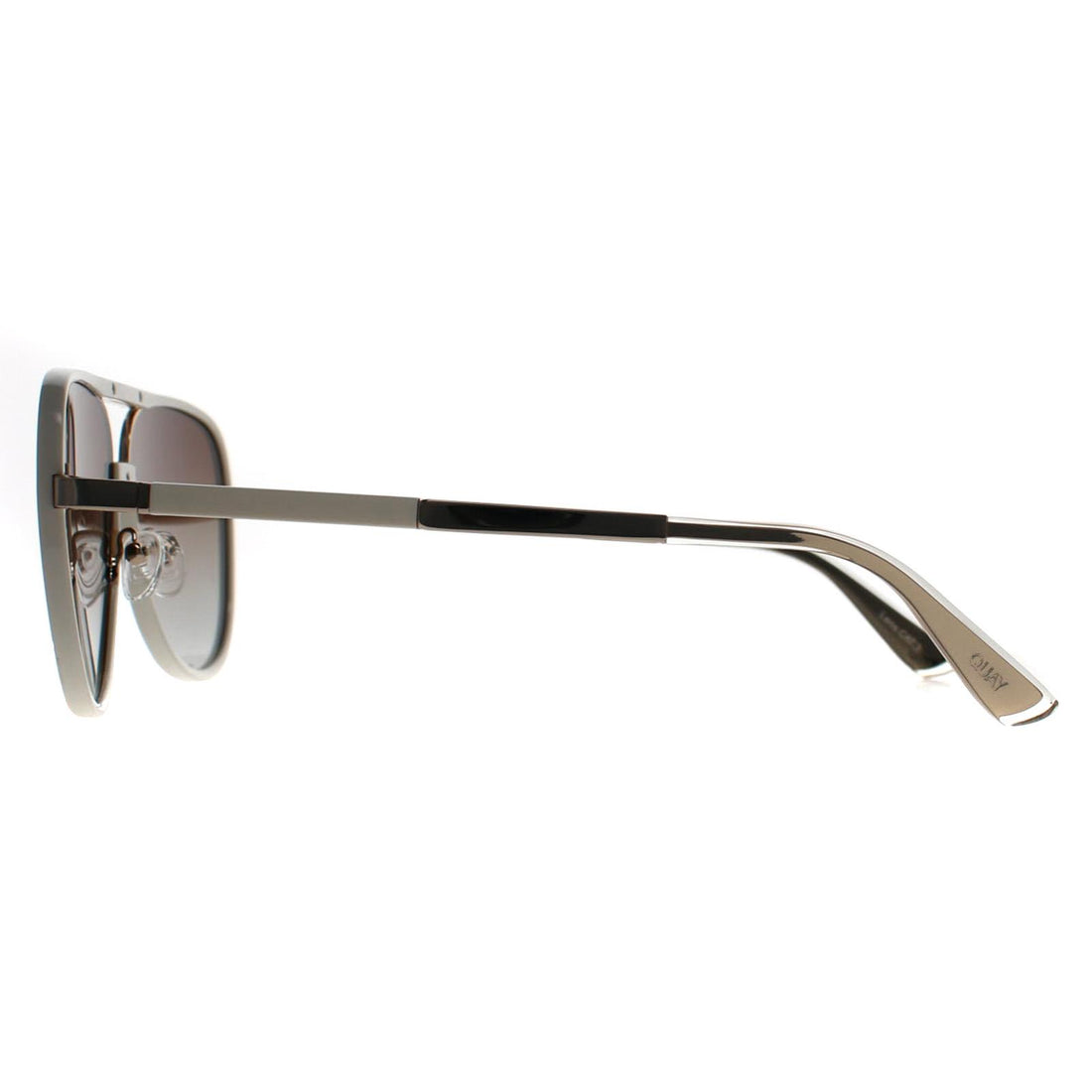 Quay Sunglasses High Profile WHT White Brown Gradient