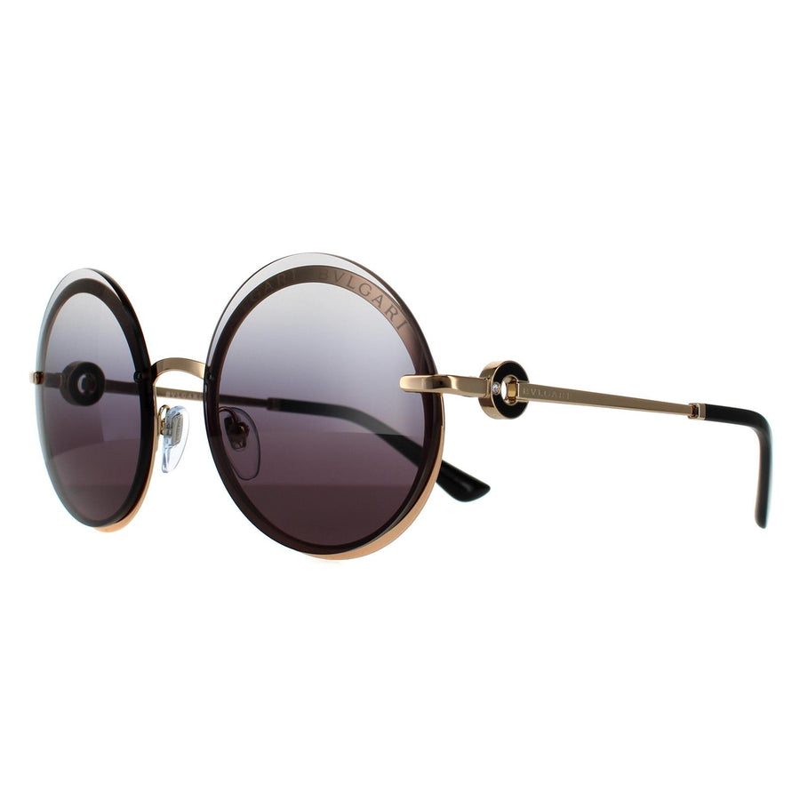 Bvlgari Sunglasses BV6149B 20148G Pink Gold Grey Gradient