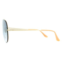 Ray-Ban Sunglasses Blaze Aviator RB3584N 001/19 Gold Light Blue Gradient 58mm