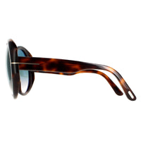 Tom Ford Sunglasses FT0848 Terra 53P Blonde Havana Green Gradient