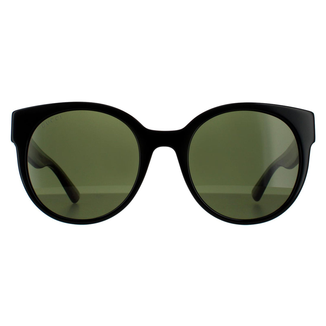Gucci Sunglasses GG0035SN 002 Black With Green and Red Glitter Green