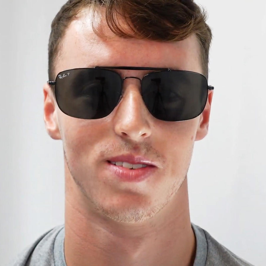 Ray-Ban Sunglasses The Colonel RB3560 001 Gold Green G-15