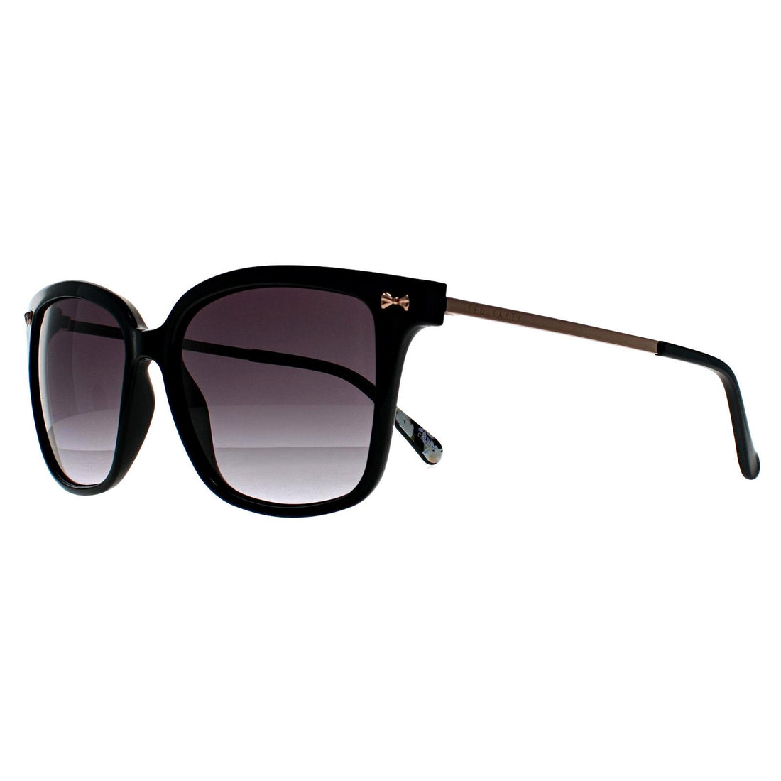 Ted Baker Sunglasses TB1439 Elin 012 Black Gold Floral Grey Gradient