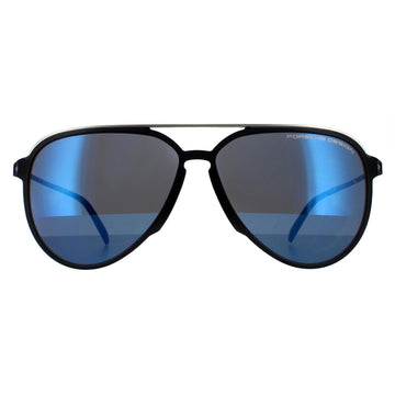 Porsche Design Sunglasses P8912 D Dark Grey Palladium Dark Blue Mirror
