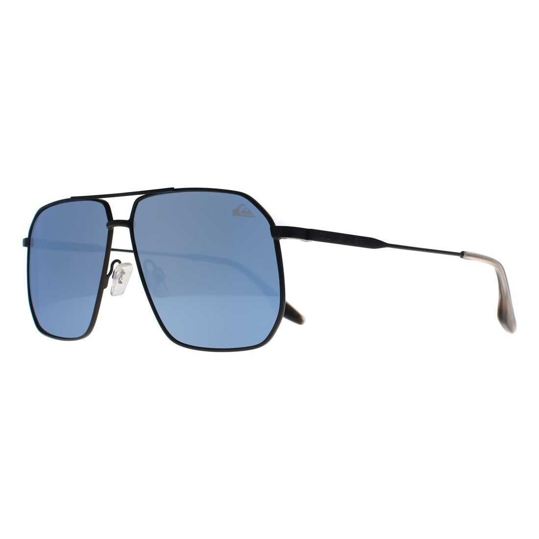 Quiksilver Sunglasses QS3009 MBLK Matte Black Blue Mirrored