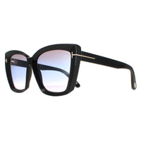 Tom Ford Sunglasses Scarlet FT0920 01B Shiny Black Smoke Gradient