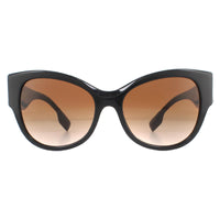 Burberry Sunglasses BE4294 382013 Black Pattern Brown Gradient