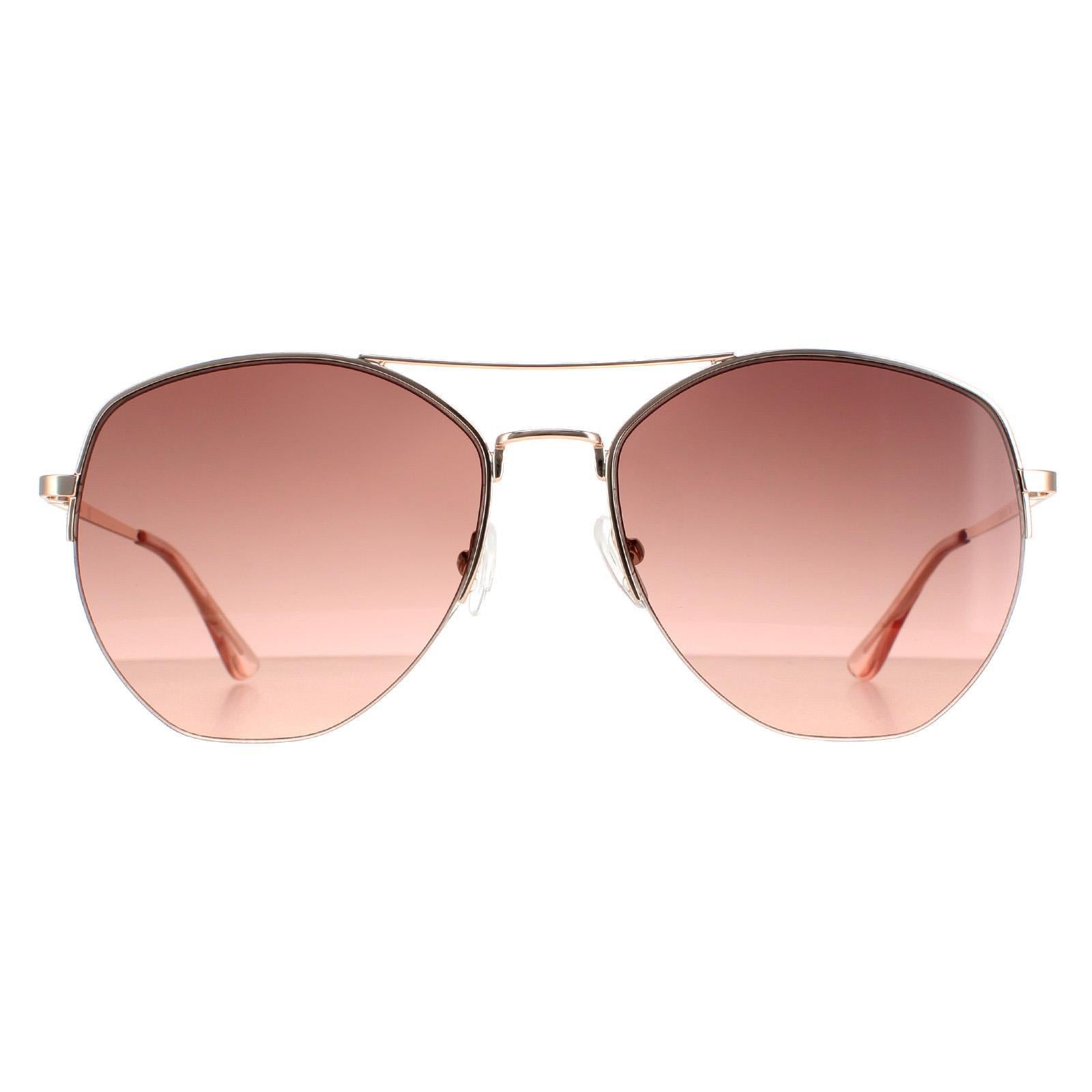 Sunglasses CK20121S 780 Rose Gold Brown