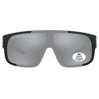 Montana Fit Over Glasses Sunglasses FO9 B Matte Black Silver Revo Mirror Polarized
