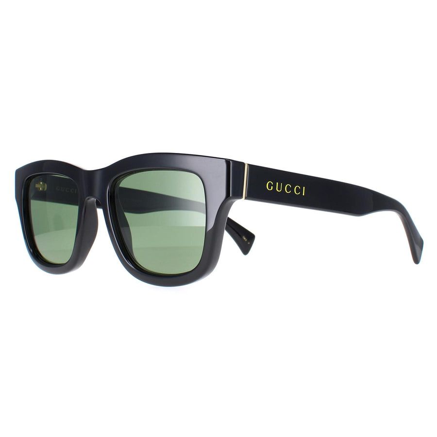 Gucci Sunglasses GG1135S 001 Shiny Black Green Polarized