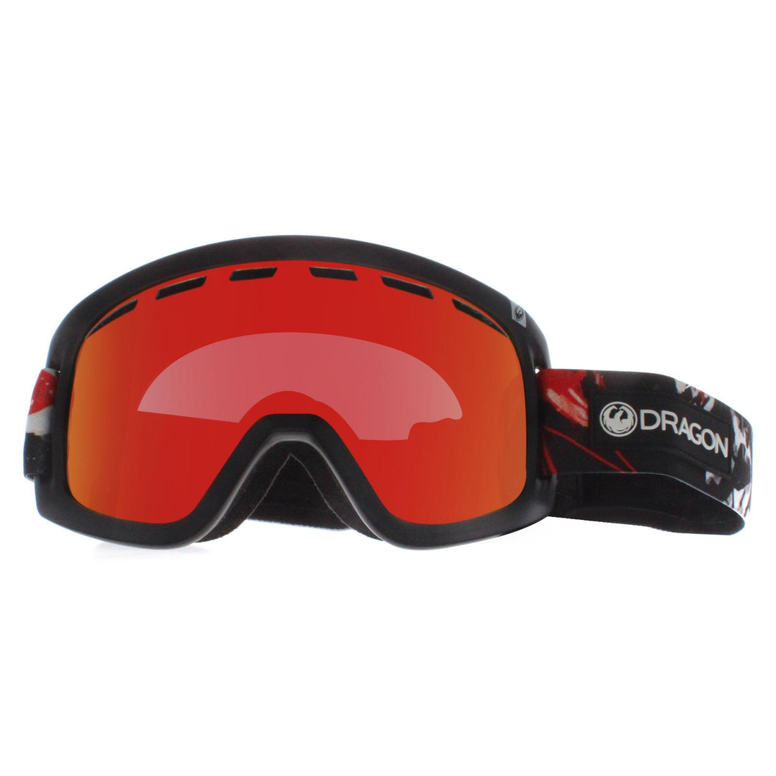 Dragon Ski Goggles D1 OTG 642 Koi Lumalens Red Ion and Rose
