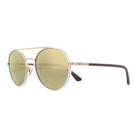 Police Sunglasses SPL870 Coupe 1 8FFG Light Gold Crystal Grey Brown Gold Mirror