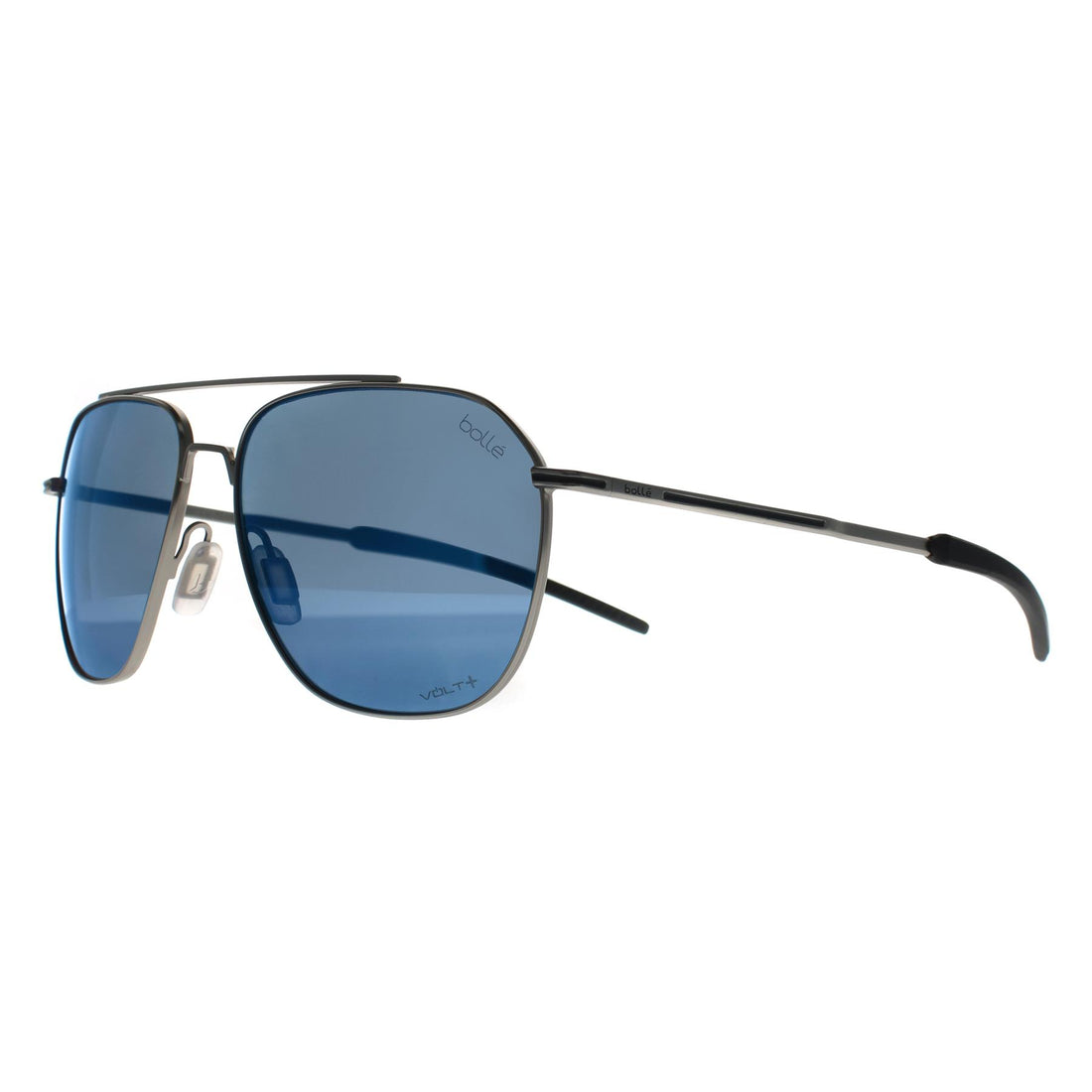 Bolle Sunglasses Source BS143005 Matte Silver Volt+ Offshire Blue Polarized