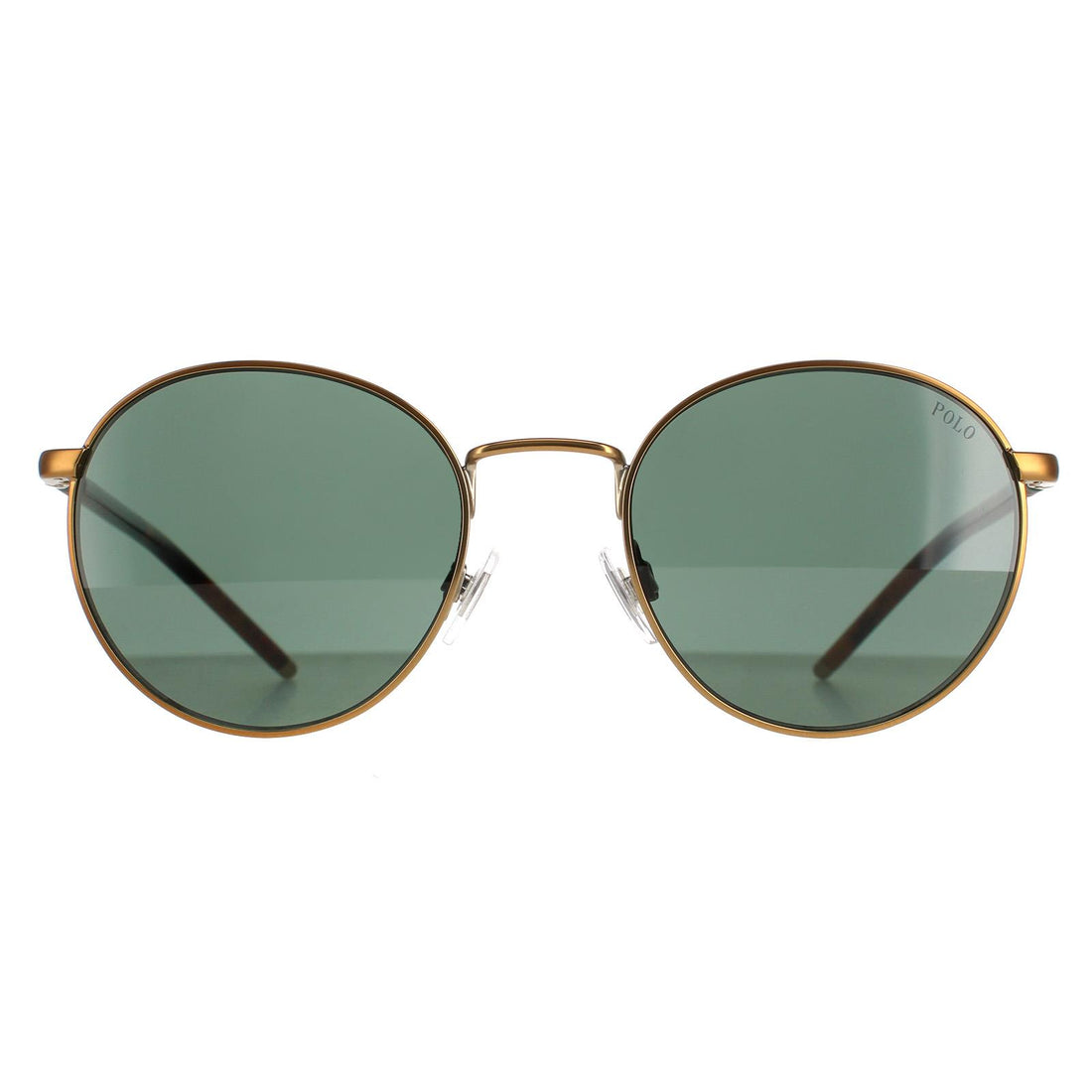 Polo Ralph Lauren PH3133 Sunglasses Semi Shiny Brass / Green