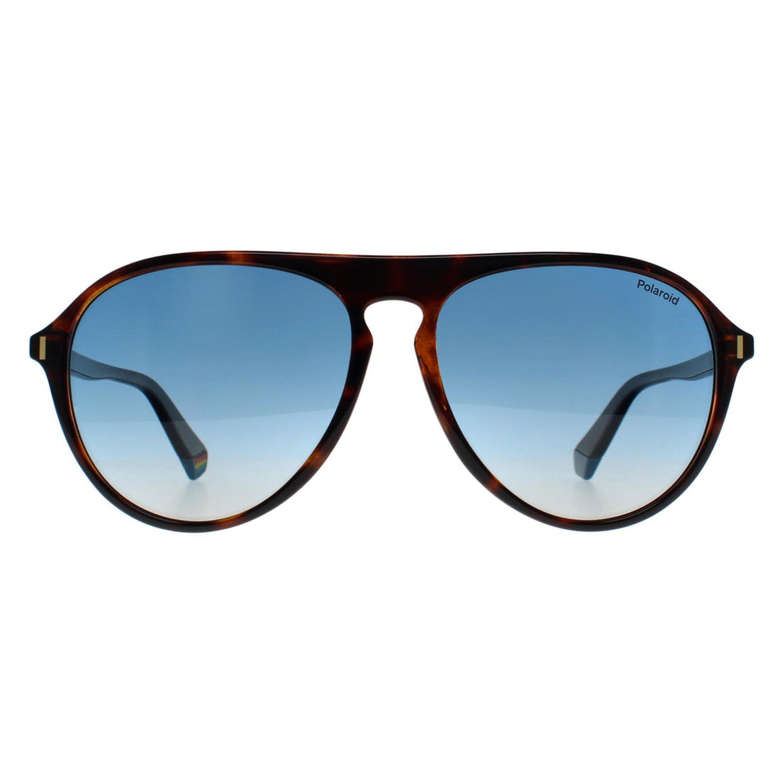 Polaroid Sonnenbrille PLD 6225/S 086 Z7 Havanna Blau Farbverlauf Polarisiert – Sonnenbrillen im Sonderangebot