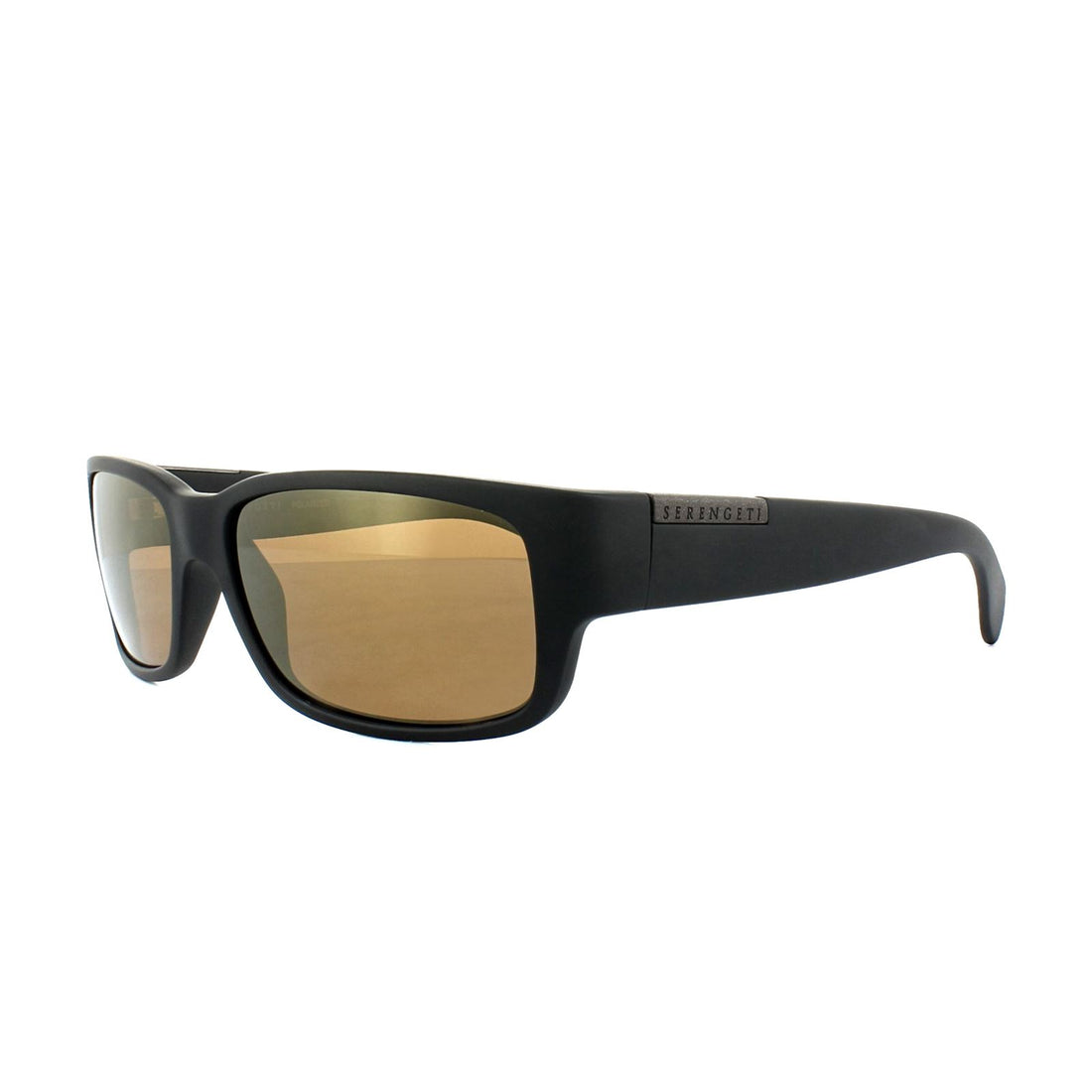 Serengeti Sunglasses Merano 8437 Satin Black Drivers Gold Polarized