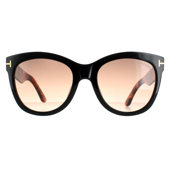 Tom Ford Sunglasses Wallace FT0870 05F Black Havana Brown Gradient