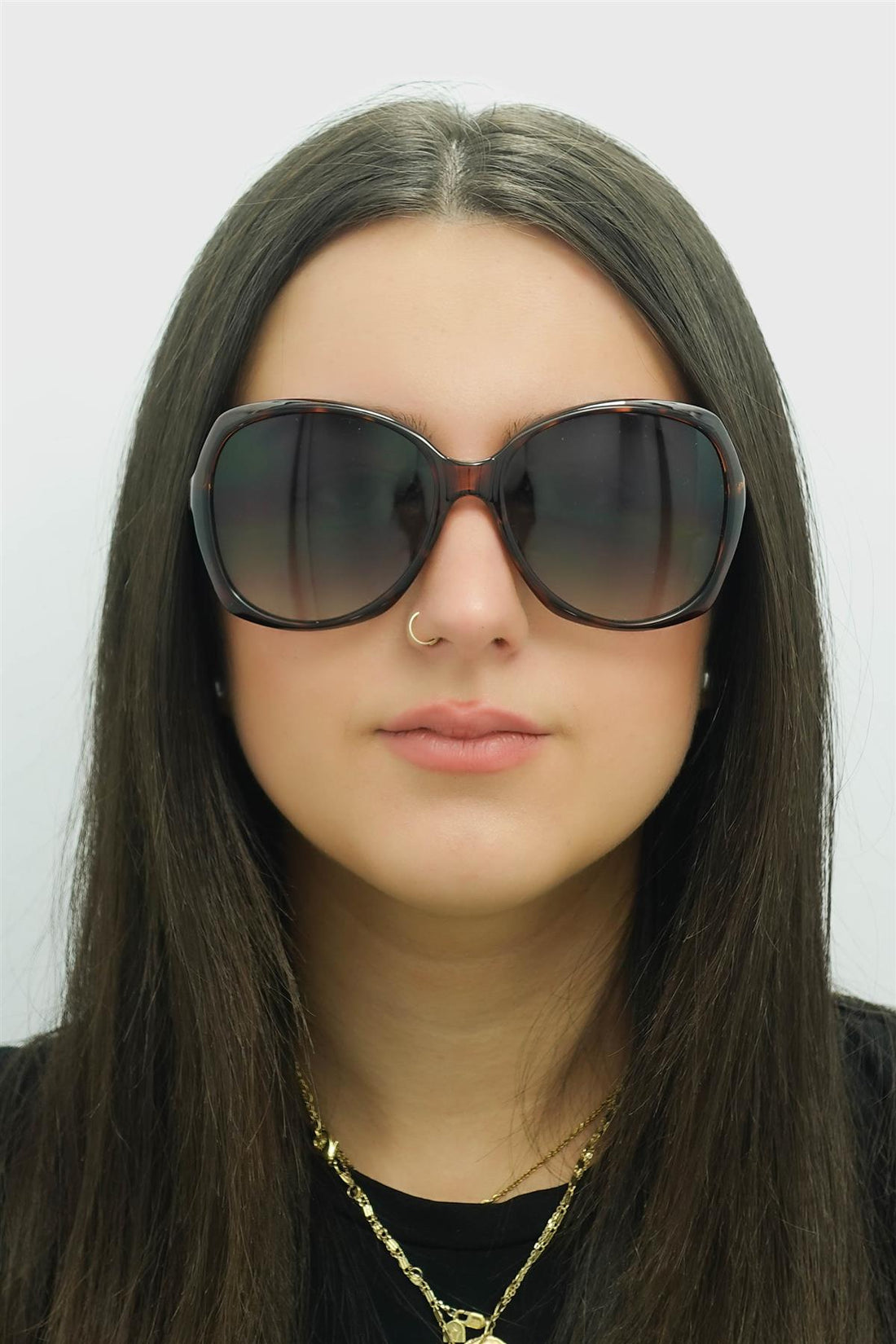 Karen Millen Sunglasses KM5055 102 Havana Grey