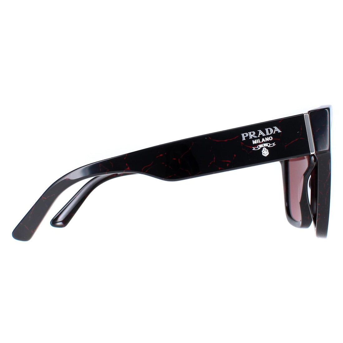 Prada Sunglasses PR 17ZS 11F08S Black Red Dark Violet