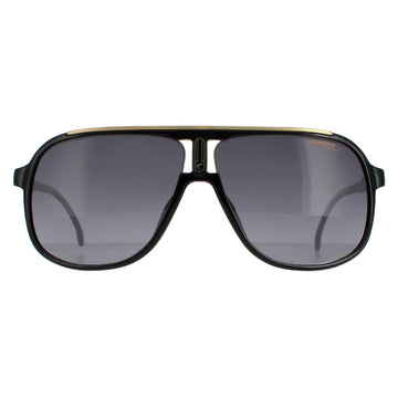 Carrera 1047/S Sunglasses Black Gold Dark Grey Gradient