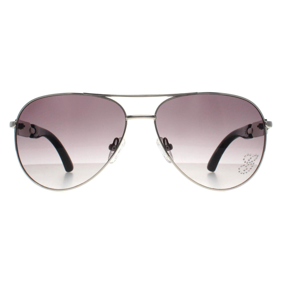 Guess Sunglasses GU7295 Q87 Silver Smoke Gradient