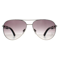 Guess Sunglasses GU7295 Q87 Silver Smoke Gradient