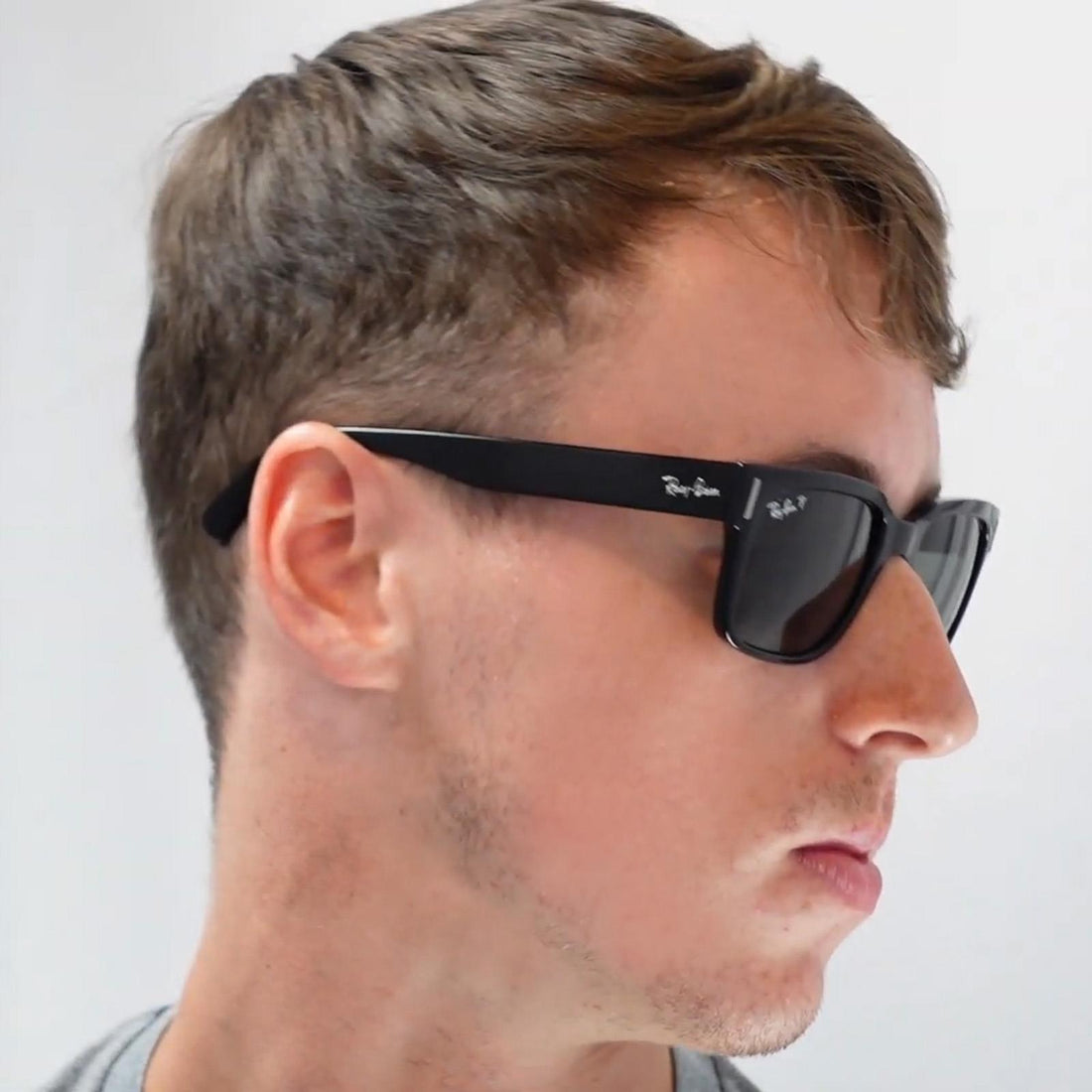 Ray-Ban Sunglasses Jeffrey RB2190 1292B1 Havana On Transparent Brown Dark Grey