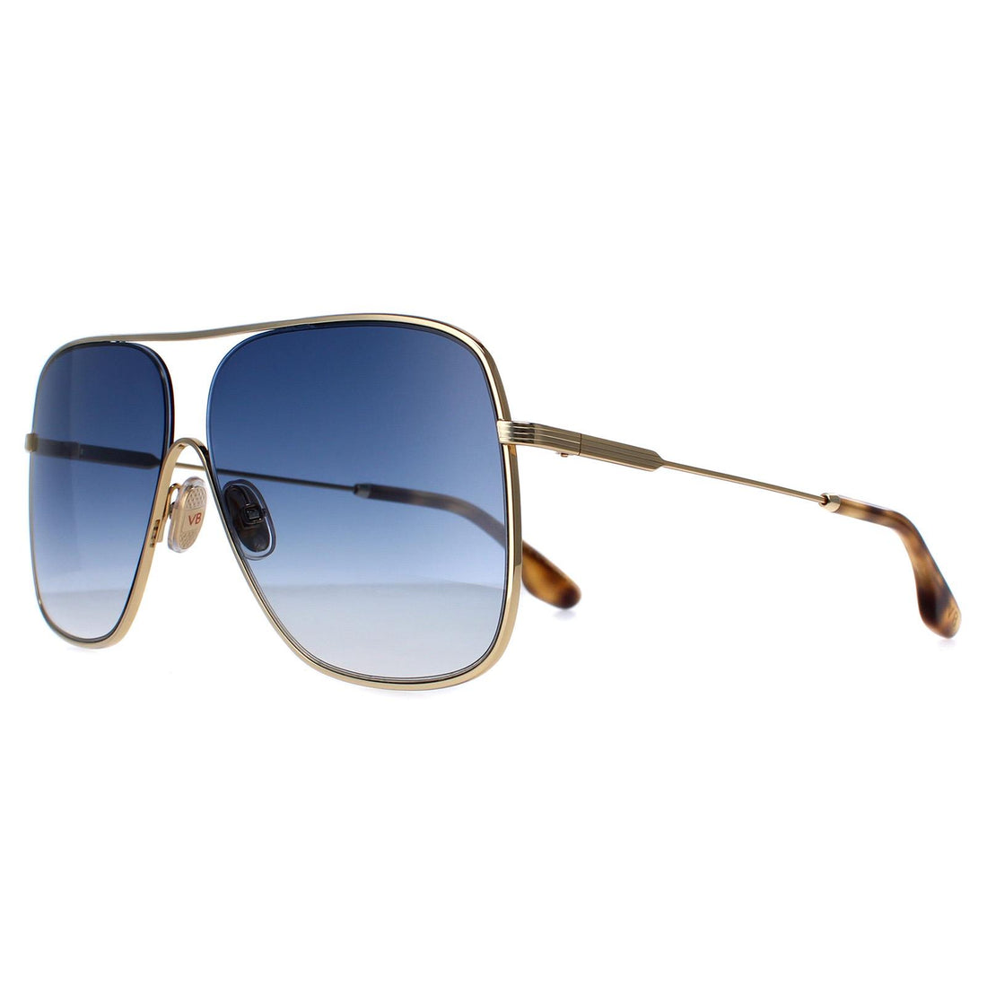 Victoria Beckham Sunglasses VB132S 706 Gold Teal Blue Gradient