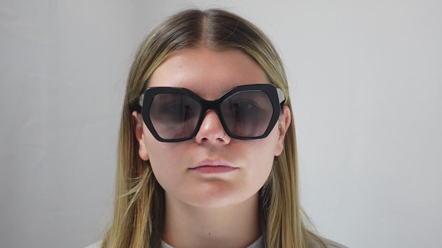 Prada Sunglasses PR 16RS 1AB0A7 Black Grey Gradient