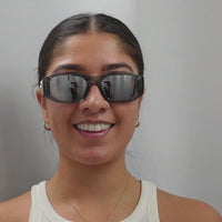 Versace Sunglasses VE4361 311/6G Transparent Grey Light Grey Silver Mirror