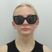 Versace Sunglasses VE4417U 535887 Black Pattern Dark Grey