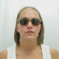 Ray-Ban Sunglasses New Wayfarer 2132 945/57 Honey Crystal Brown Polarized 55mm