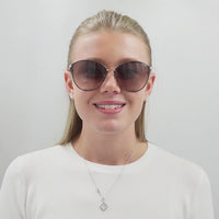 Tom Ford Sunglasses Penelope FT0320 28B Black and Gold Blue to Peach Gradient